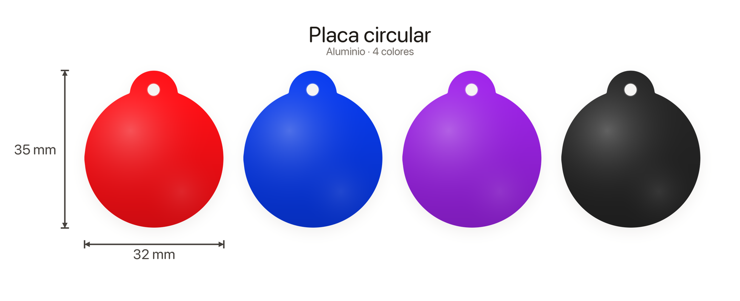 Placa de identificación personalizada