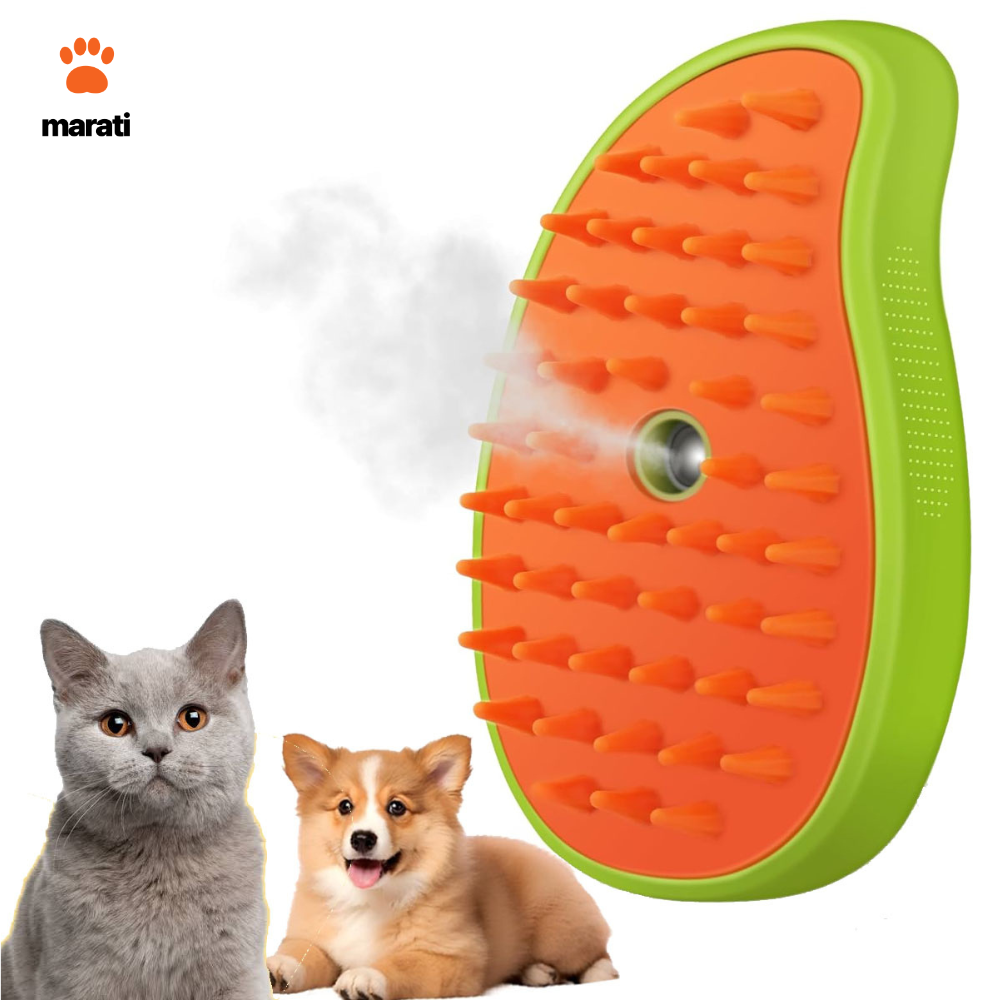 Cepillo de Vapor 3 en 1 para Mascotas - Recargable USB