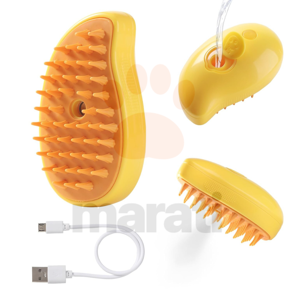 Cepillo de Vapor 3 en 1 para Mascotas - Recargable USB