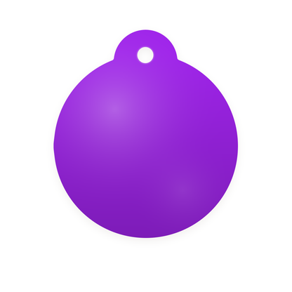 Placa circular morada