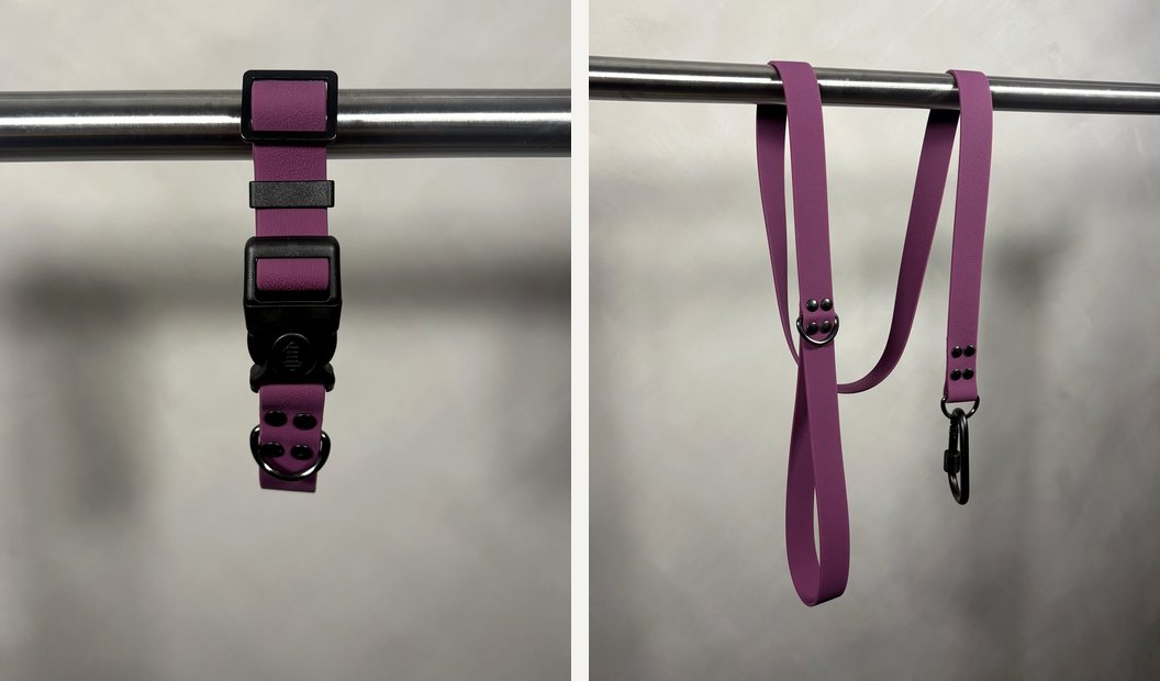Combo collar y correa Marati morado